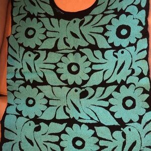 Hand made embroidered top